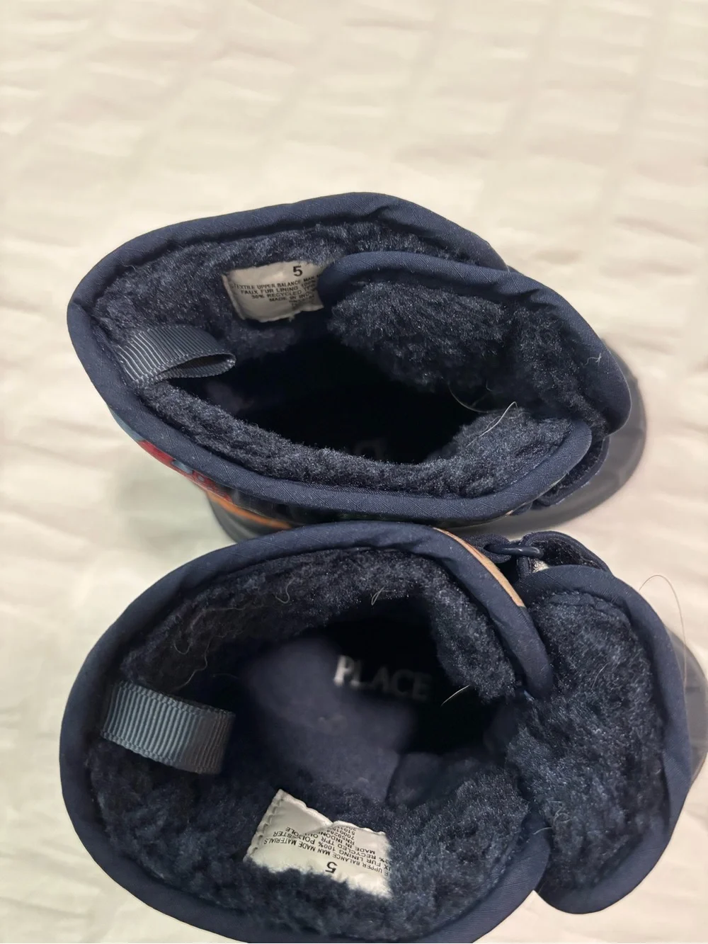 The Children's Place Navy Multicolor Kids Snow Boots